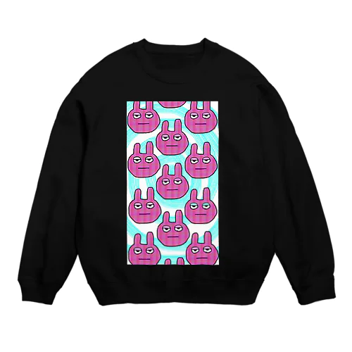 夏バテウサギ Crew Neck Sweatshirt