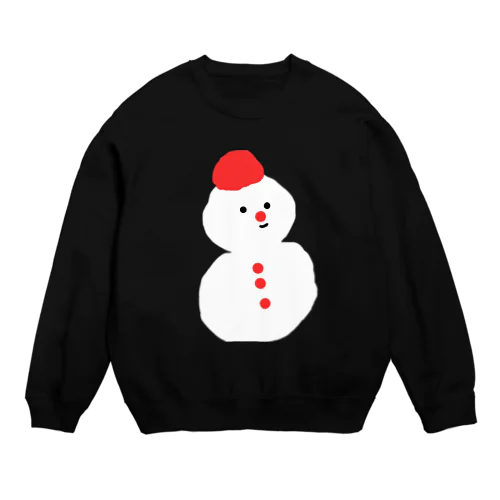 クリスマスのスノーマン Crew Neck Sweatshirt