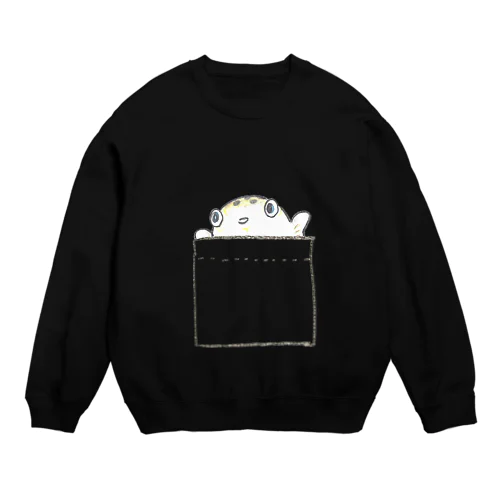 フグポッケちゃん Crew Neck Sweatshirt