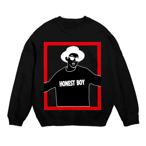 HONEST BOYBLACK Crew Neck Sweatshirt