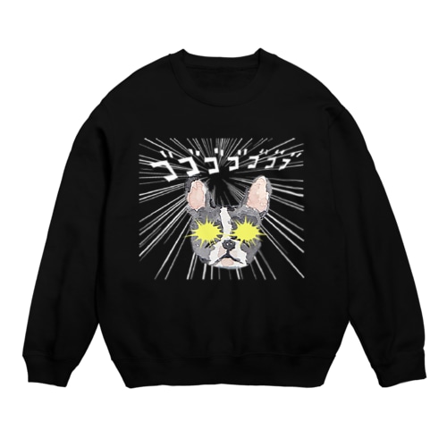 フレンチブルドッグの豆大福 Crew Neck Sweatshirt