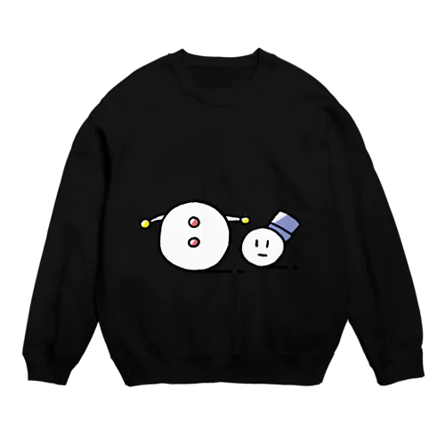 ゆきだるま(バラ)トレーナー Crew Neck Sweatshirt