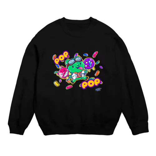 じっぺいくま🐻✨POP🍭🍬POP🍭🍬 Crew Neck Sweatshirt