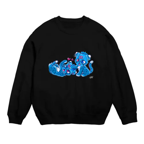 双子チーターのシックとニック🐆💕🐆 Crew Neck Sweatshirt