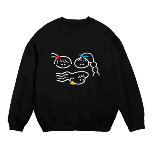 3人娘 Crew Neck Sweatshirt