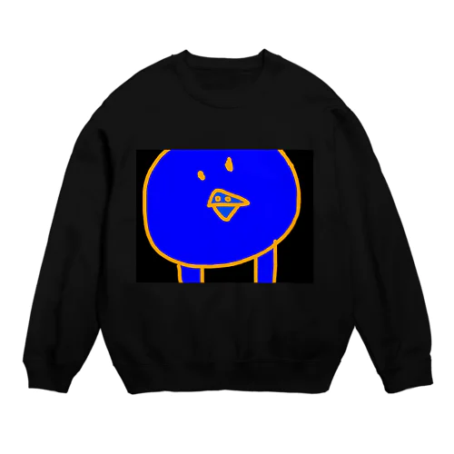 ペラポのテーマ絵 キモカワ鳥(原価販売) Crew Neck Sweatshirt