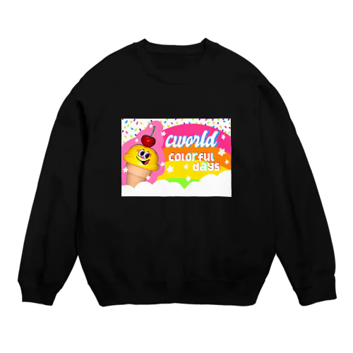 アイスちゃんcolorful days Crew Neck Sweatshirt