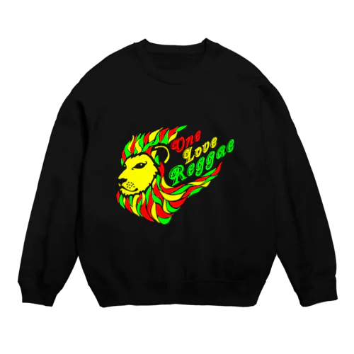 One Love Reggae（ラスタ） Crew Neck Sweatshirt