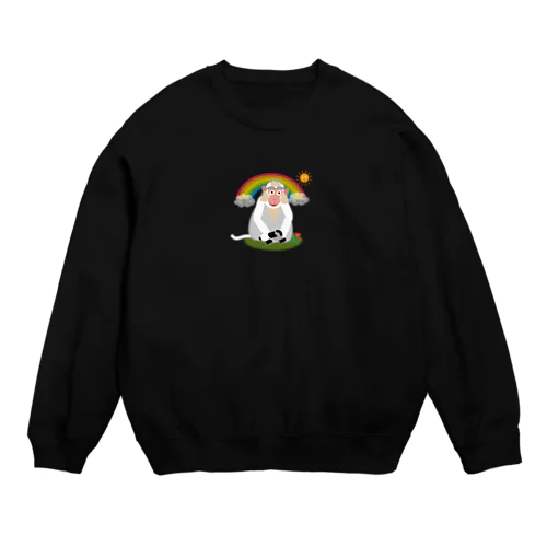 モンキーパンチNo.20： ちょっとシャイなおさるさん Crew Neck Sweatshirt