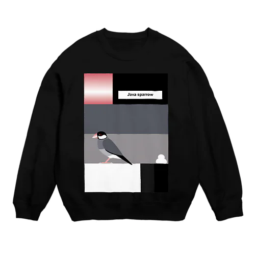 アブストラクト・バード（ブンチョウ・ノーマル） Crew Neck Sweatshirt