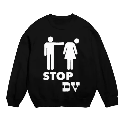 STOP DV_White Crew Neck Sweatshirt