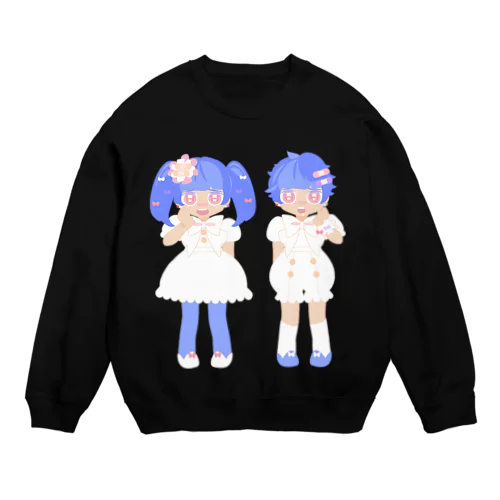 ほら、おくちあけて Crew Neck Sweatshirt