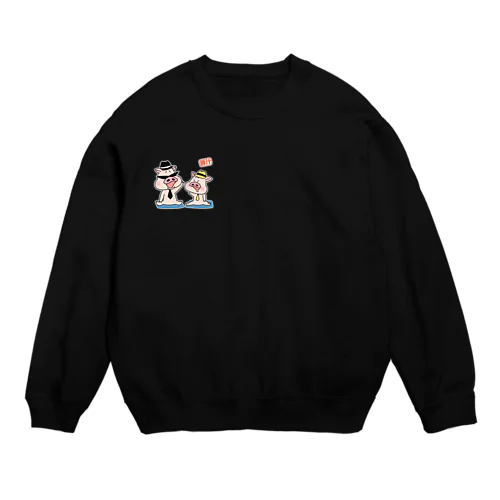 豚汁兄弟ー爆笑 Crew Neck Sweatshirt