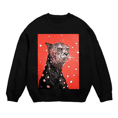 Cheetah！ Crew Neck Sweatshirt