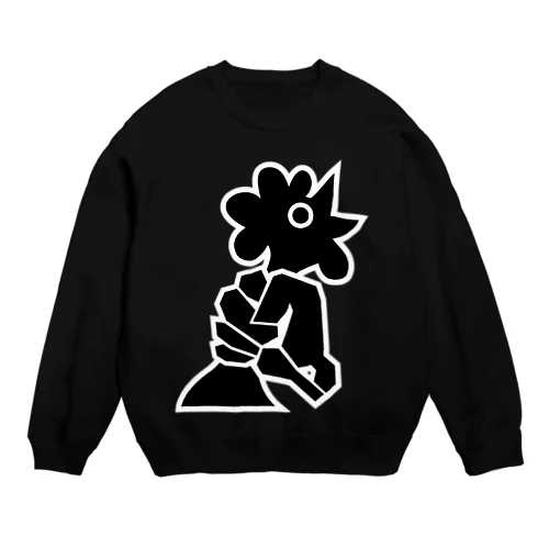 Wringing a chicken's neck Crew Neck Sweatshirt