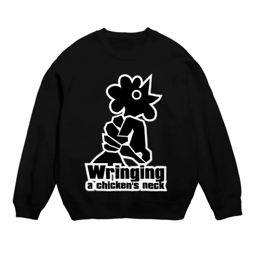 Wringing a chicken's neck Crew Neck Sweatshirt