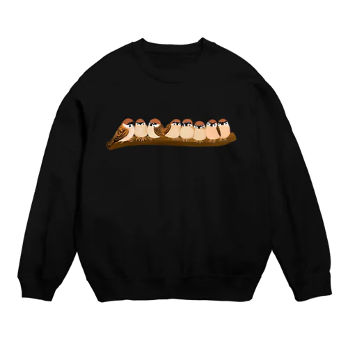 ぎゅうっとsparrowず① Crew Neck Sweatshirt