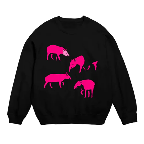 バク４種盛り（ピンク） Crew Neck Sweatshirt