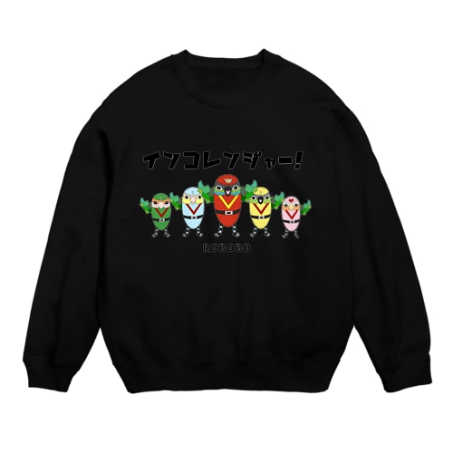 ROBOBO「インコレンジャー」 Crew Neck Sweatshirt
