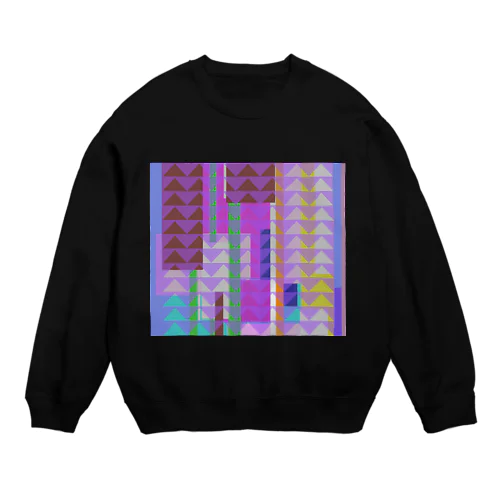 colorful bill Crew Neck Sweatshirt