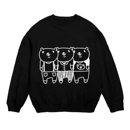 スリーベアー（ホワイト） Crew Neck Sweatshirt