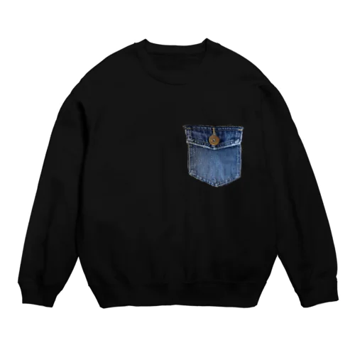 デニムポケット Crew Neck Sweatshirt