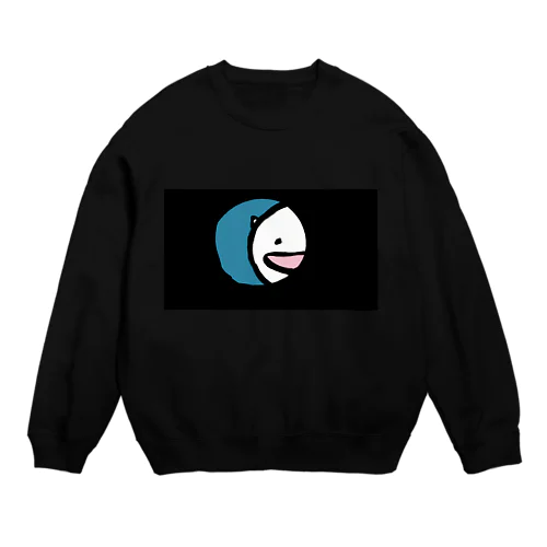 ねこをのぞく時、ねこもまたこちらをのぞいているのだ Crew Neck Sweatshirt