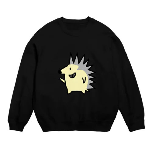 ハリネズミ Crew Neck Sweatshirt