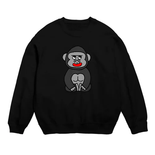 キュートすぎるゴリラ Crew Neck Sweatshirt