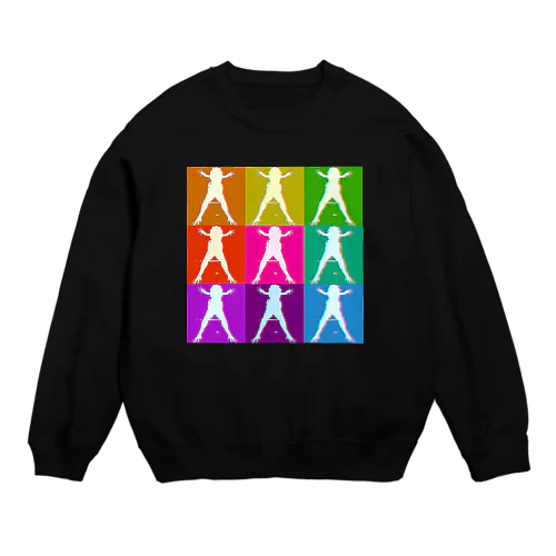 カラーツメガエル  Crew Neck Sweatshirt