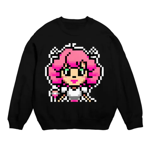 idol・モモダピンコ微笑みver. Crew Neck Sweatshirt