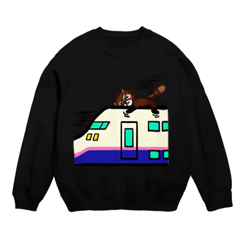 レッサーパンダのレッさん Crew Neck Sweatshirt