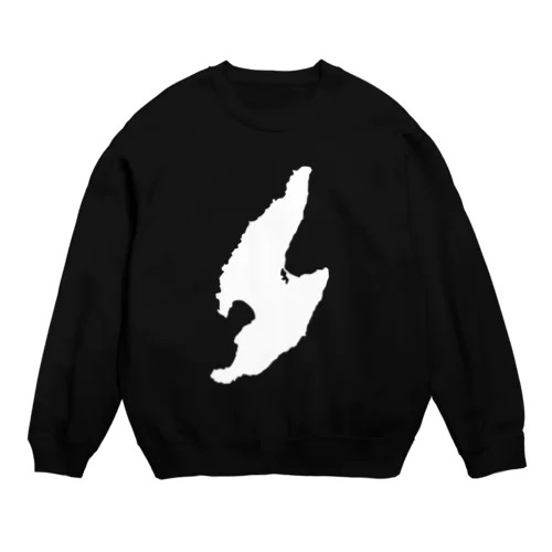 佐渡ヶ島白バージョン Crew Neck Sweatshirt