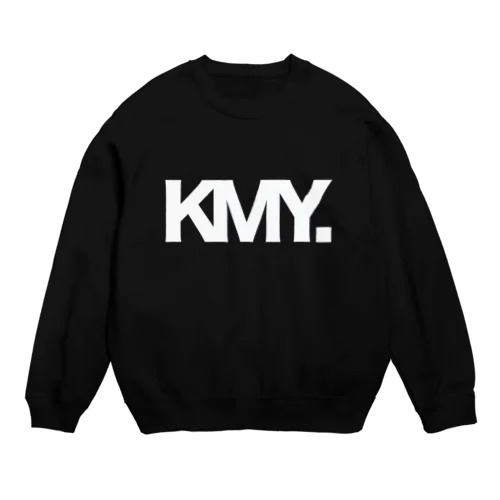 KMY.ロゴBIG白 スウェット