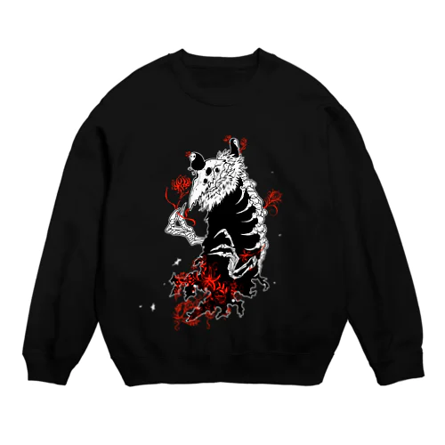 大トリ小トリ（色背景用）※白フチあり Crew Neck Sweatshirt