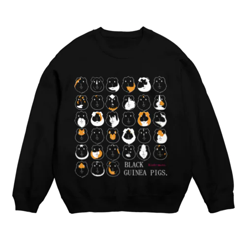 BLACK GUINEA PIGS.(モルモット) Crew Neck Sweatshirt