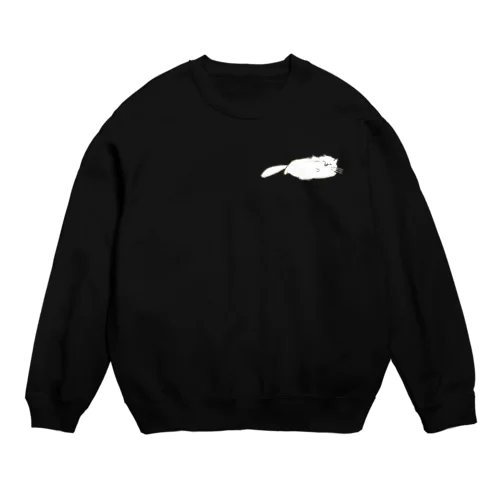 ふくよかなねこスウェット Crew Neck Sweatshirt