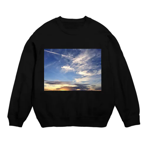 あの日の夕焼け Crew Neck Sweatshirt