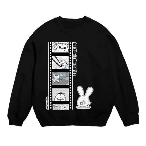 シネマ鷺ハム・背景透過ver Crew Neck Sweatshirt