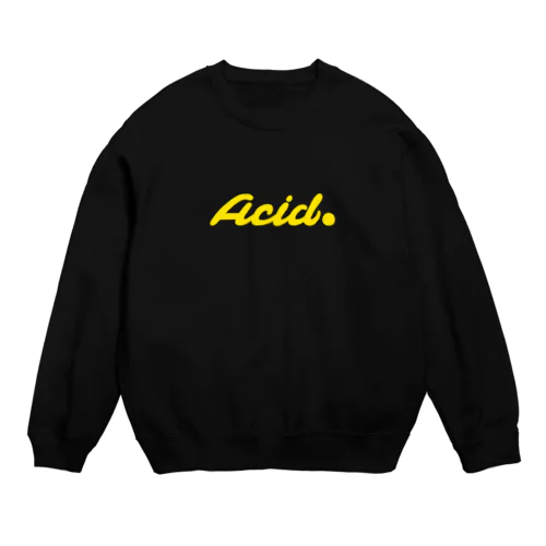 Acid ☺ Yellow Crew Neck Sweatshirt