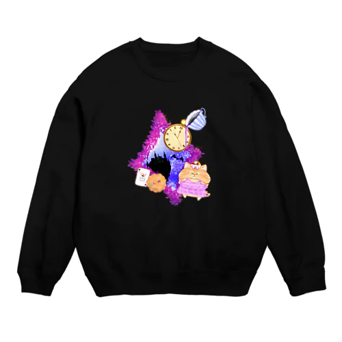 《ハロウィン》04＊チェシャきじとら猫＊ Crew Neck Sweatshirt