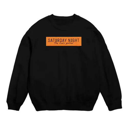 オレンジフォント Crew Neck Sweatshirt