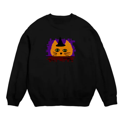 ハロウィンねこ Crew Neck Sweatshirt