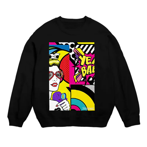 ポップなアメキャラ★ Crew Neck Sweatshirt