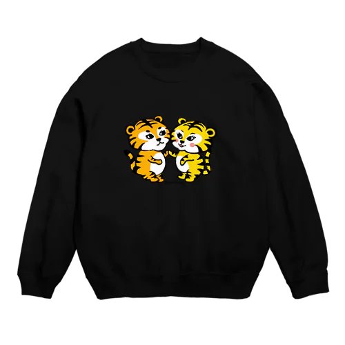 虎さんカップル Crew Neck Sweatshirt