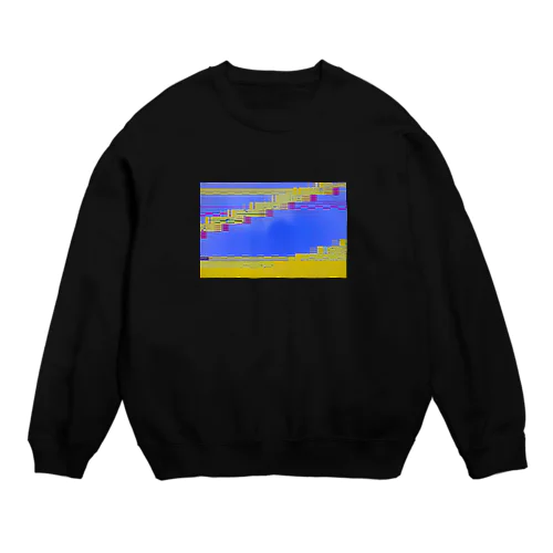 モニター壊れた（グリッチ） Crew Neck Sweatshirt