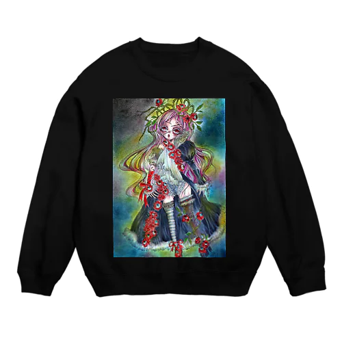 薔薇の魔女ルージュちゃん。 Crew Neck Sweatshirt