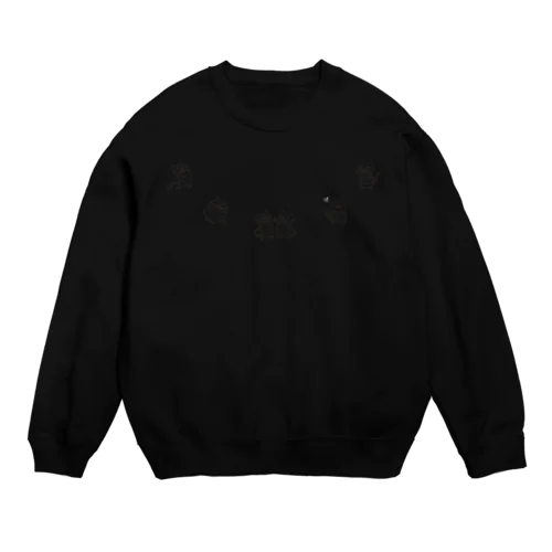 チェシャ猫のダンス Crew Neck Sweatshirt