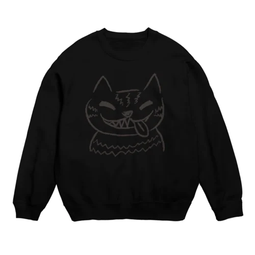 チェシャ猫のべっ Crew Neck Sweatshirt