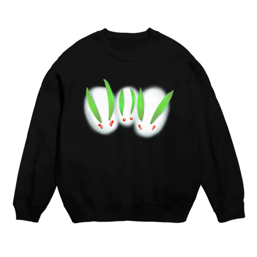 ほわっ 雪うさちゃんず Crew Neck Sweatshirt